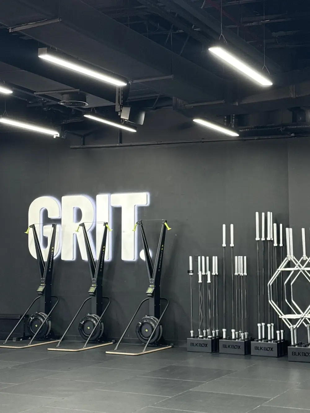 The GRIT wall and racks